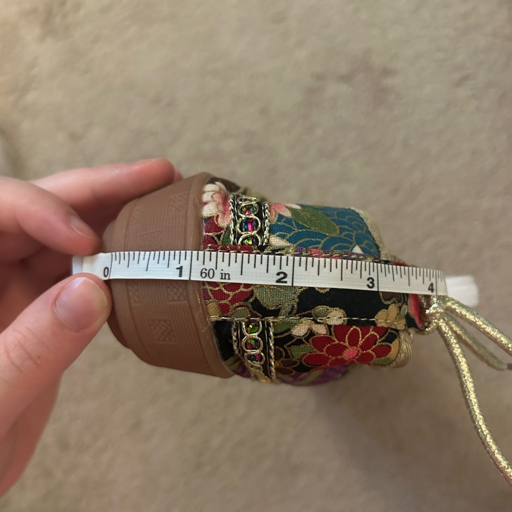 Colorful Bohemian Round Toed Shoe with Beaded Strap - Picture 6 of 6